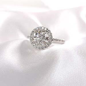 2ct Center Diamond with 1ct side Diamonds