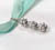 Three Stone Pendant in White Gold